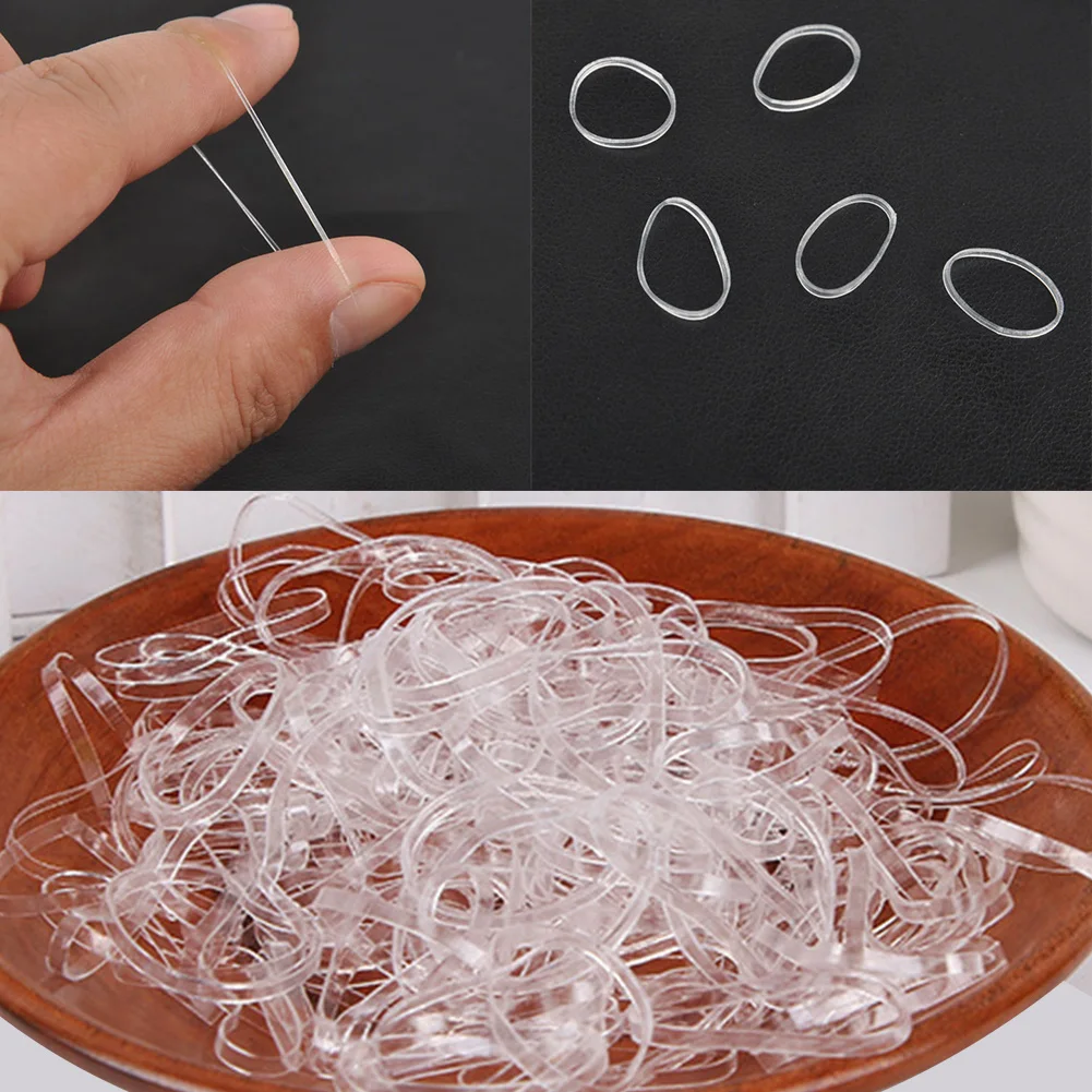 Прозрачный держатель для конского хвоста эластичная резинка волос веревки