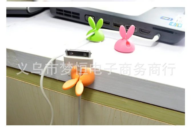 

Rabbit Cord Manager Cable Winder Wire Identification Plug Fixing Buckle Wire Holder Clasp Identification Cable Clamp Six Pack