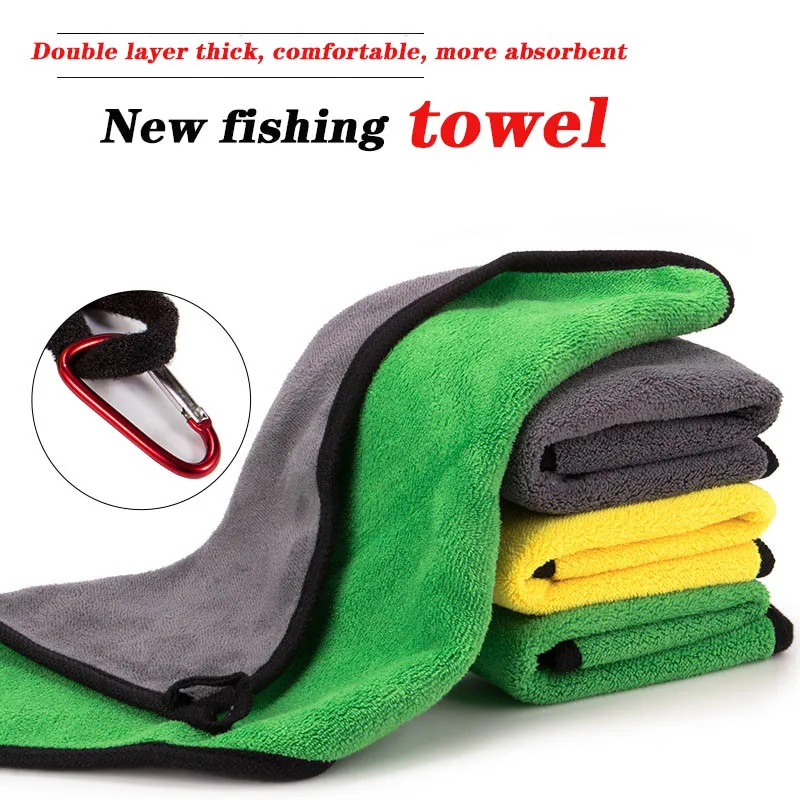 Купи Fishing Towel Fishing Clothing Thickening Non-stick Absorbent Outdoors Sports Wipe Hands Towel Hiking Fishing Equipment за 170 рублей в магазине AliExpress