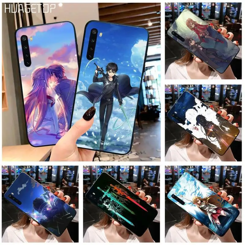 HUAGETOP горячий меч искусство онлайн SAO Аниме Манга чехол для телефона OPPO Realme 6 Pro 3 5 C2