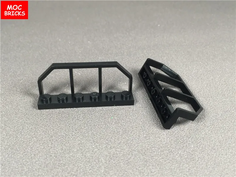 10pcs/lot Black Plate Modified 1 x 6 2 with Train Wagon End fit 6583 Building Blocks Figure DIY Toys Dolls children gifts | Игрушки и