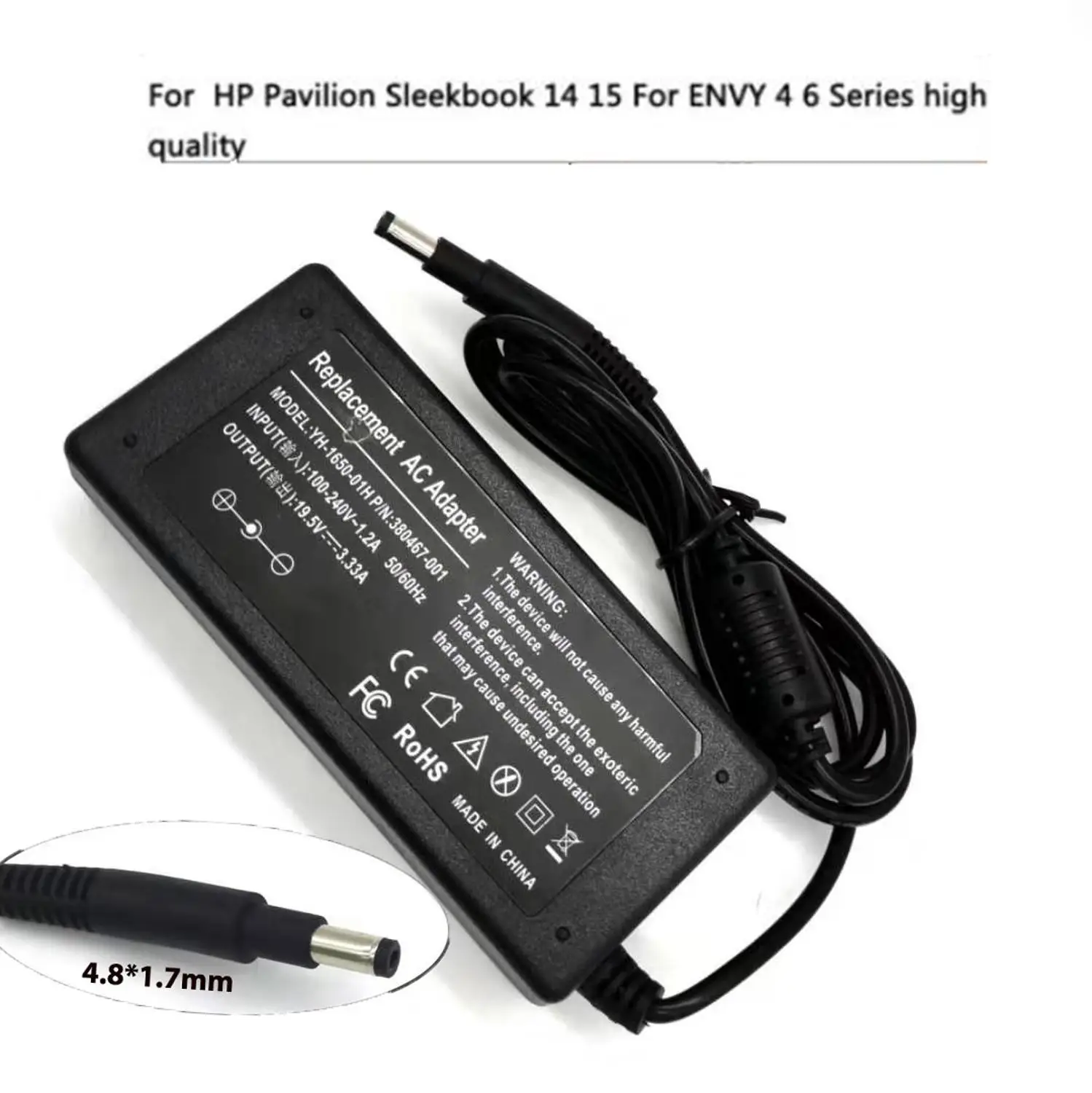19 5 V 3.33A 65W Ноутбук AC адаптер питания зарядное устройство для ноутбука HP Pavilion Sleekbook
