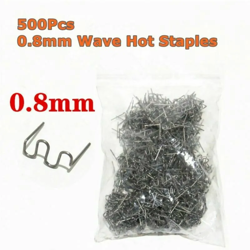

500Pcs Pre-Cut Staples Accessory Bumper Parts Plastic Repair Replacement