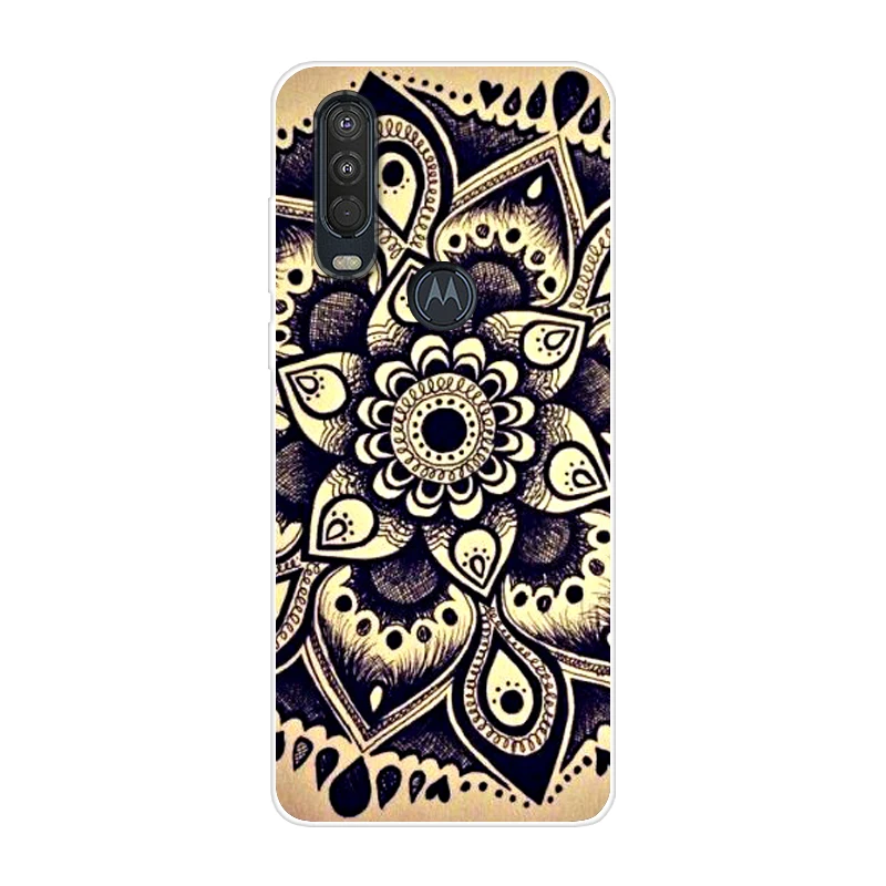 17 Для Motorola One Action чехол 6,3 ''мультяшная мягкая ТПУ Силиконовая задняя крышка для MOTO One Action OneAction чехол для телефона funda One Vision - Цвет: 17