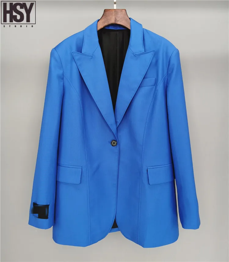 【HSY】2019 Осень Зима Новый дизайн Женская Повседневная куртка пальто камвольная