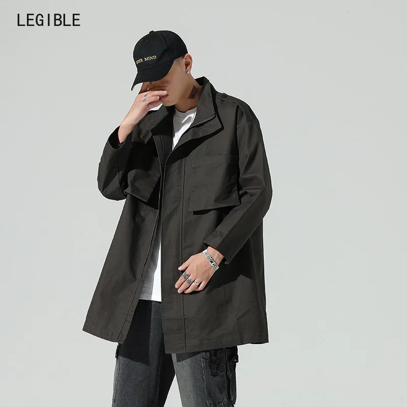 Куртка Legible мужская повседневная однотонная модная уличная одежда в стиле