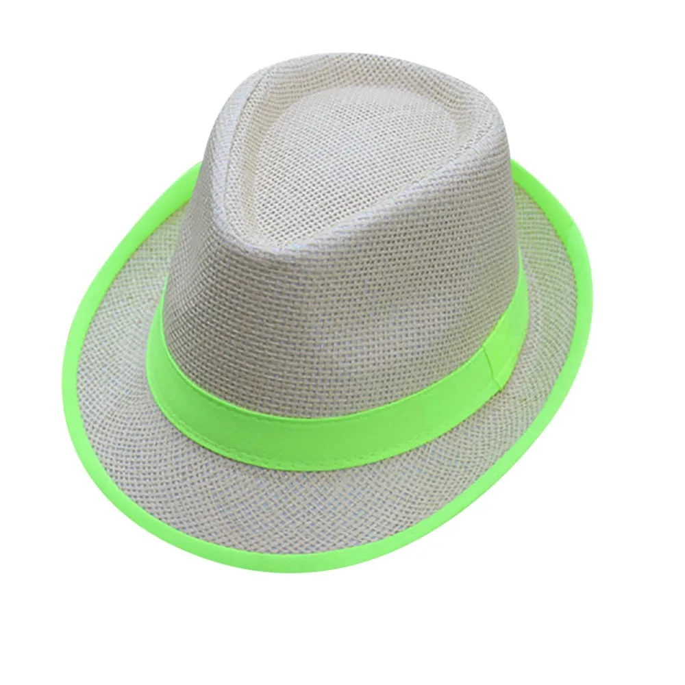 Шляпа Fedora унисекс для мужчин и женщин пляжный соломенный джазер Панама Трилби