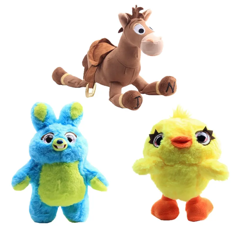 

Movie Toy Story 4 Plush Toys Cute Cartoon Rabbit Bunny Duck Ducky And Bullseye Soft Stuffed Animal Dolls Gift for Kids Children