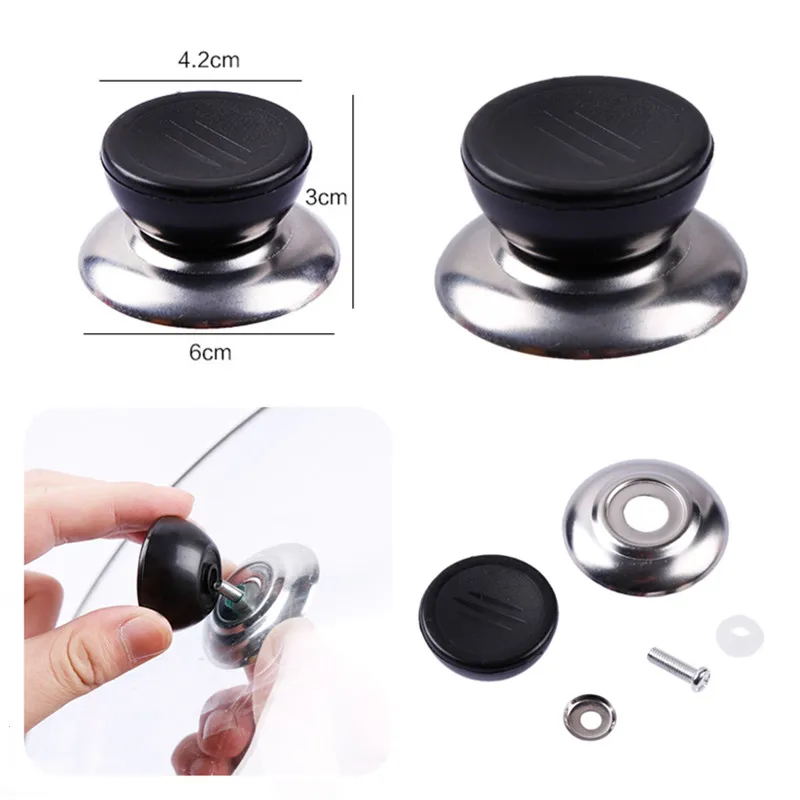 Сменная Универсальная крышка из нержавеющей стали для кухни|Ручки посуды| |