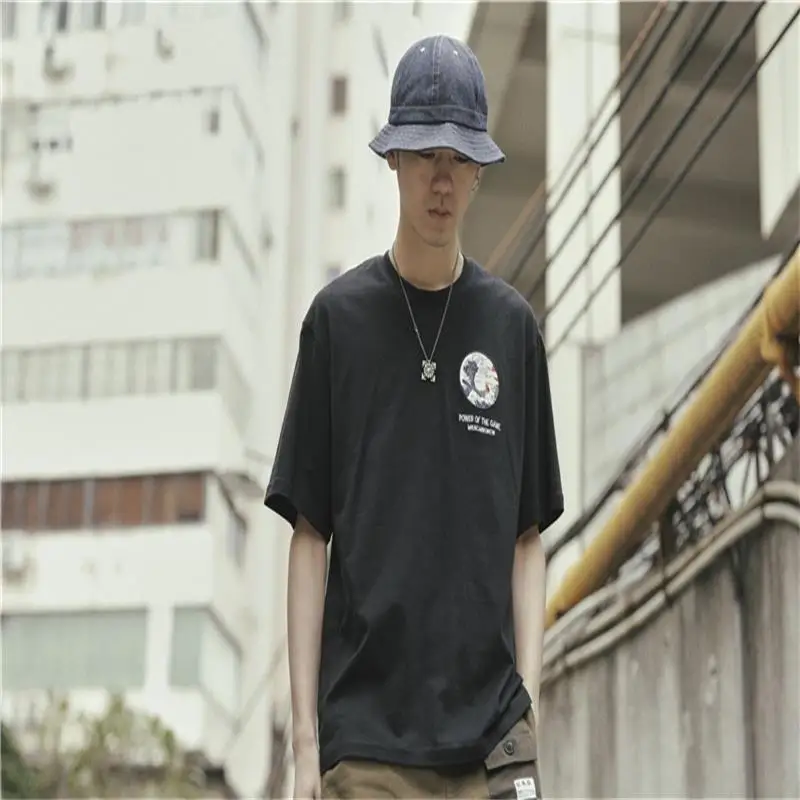 Dark Icoon Wet van Natuur Harajuku Japanse Grappige Kat футболка для гольфа мужские футболки в стиле