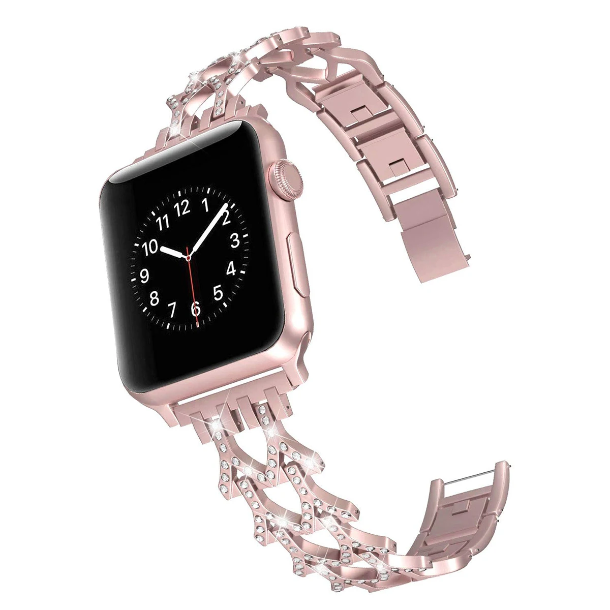 

SOONHUA Watch Strap Band Stainless Steel Watch Straps Bracelet For Apple Watch Series 1/2/3/4 38mm 42mm