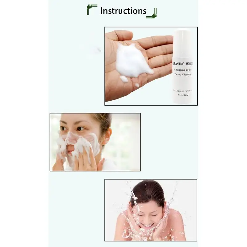 60 мл средство для снятия макияжа с ресниц пена Шампунь насос дизайн очистки