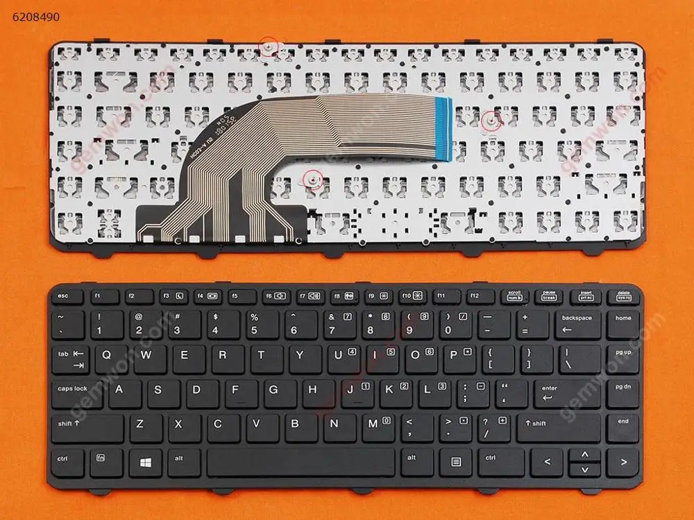 Нам новые Замена ноутбук клавиатура для HP ProBook 440 G0 G1 445 G2 430 черная оправа |