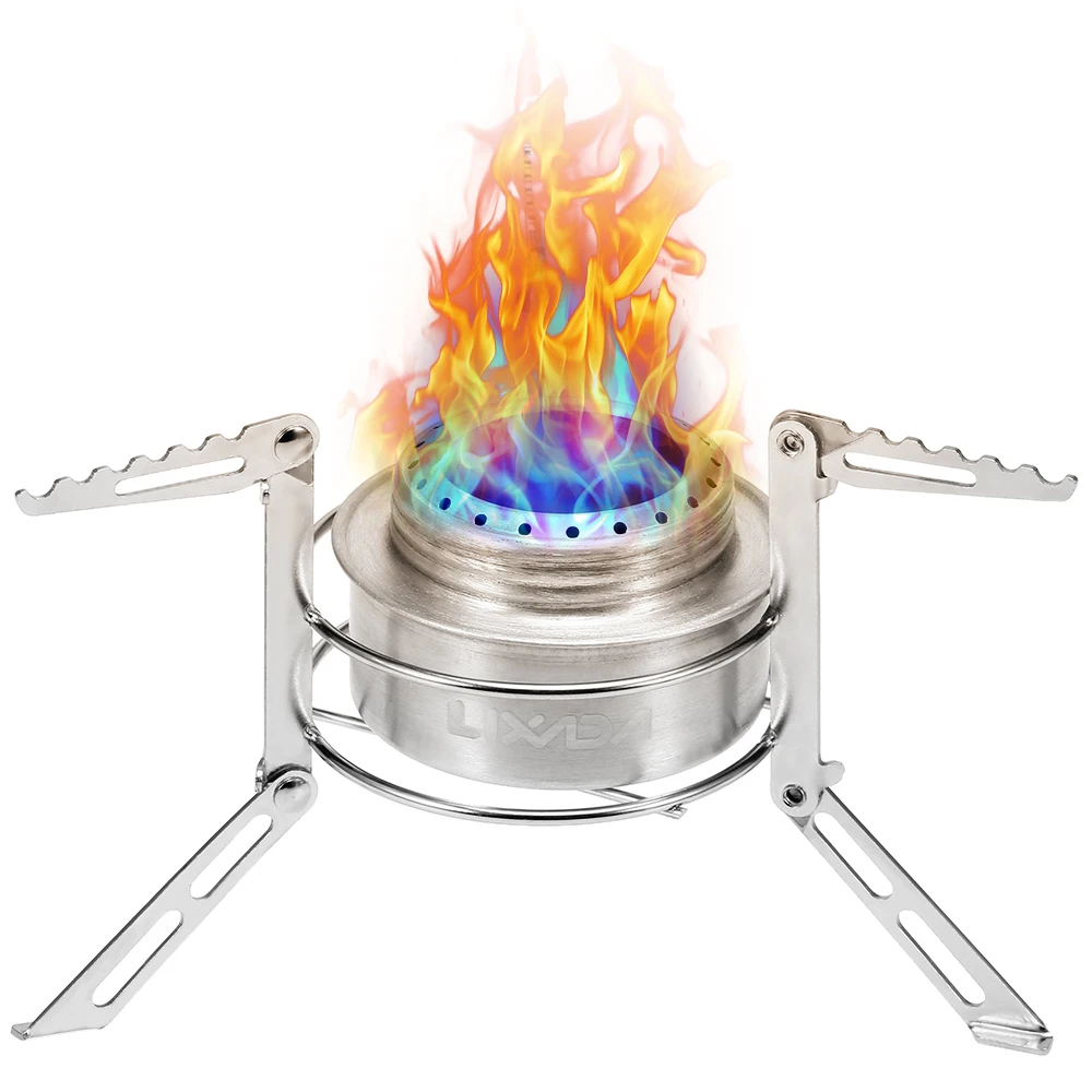 Открытый Кемпинг спиртовой печи и стойки комбо набор мини портативный плита с