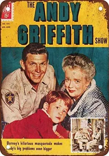 Andy Griffith винтажный вид репродукция металлическая жестяная вывеска 8x12 дюймов
