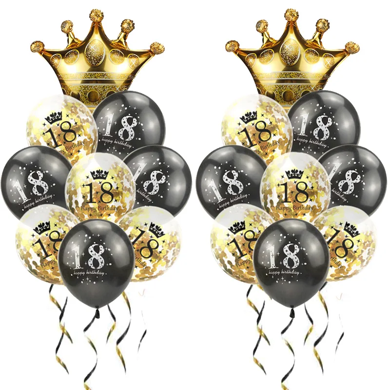 18 праздничные гелиевые шары на день рождения лет украшения для дня взрослых