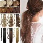 S-noilite Синтетические длинные заколки для конского хвоста кудрявые накладные волосы для конского хвоста натуральные волосы искусственные волосы для женщин