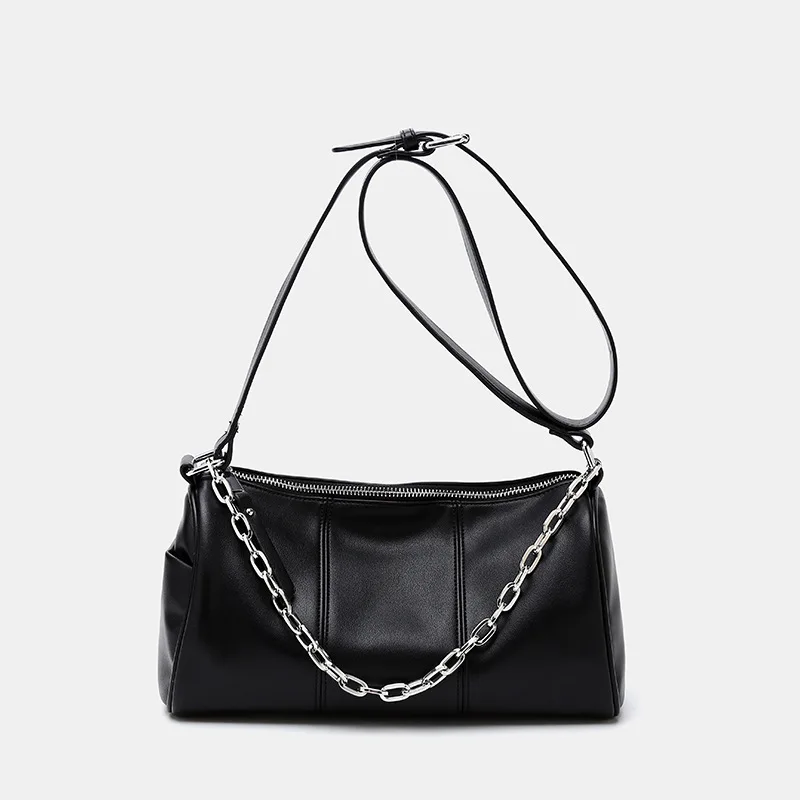 

Autumn and Winter New Soft Comfortable Female Bag Elegant Simple Shoulder Retro Messenger Purses and Handbags