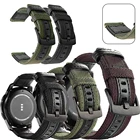 Ремешок нейлоновый кожаный для Garmin Vivoactive 3Vivoactive 4vivoactive 3 MUSICfenix Chronos, Сменные аксессуары