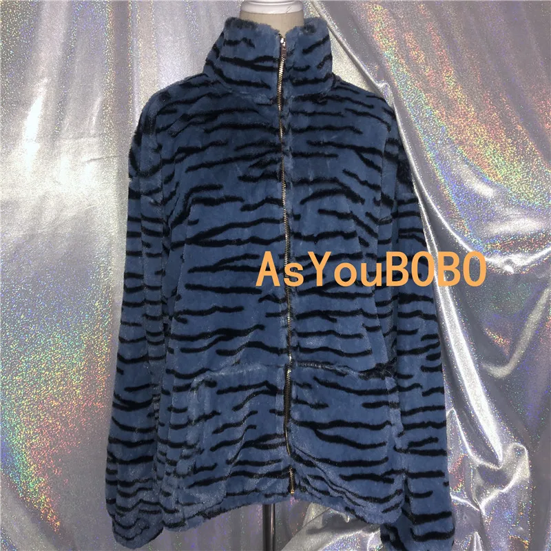 Женская винтажная куртка в стиле хип-хоп Harajuku синяя желтая леопардовая на молнии