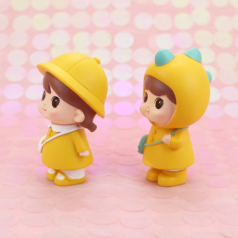

Cute Couple Doll Office Desktop Ornaments Car Interior Decoration Cartoon Baking Cake Decor Birthday Gifts