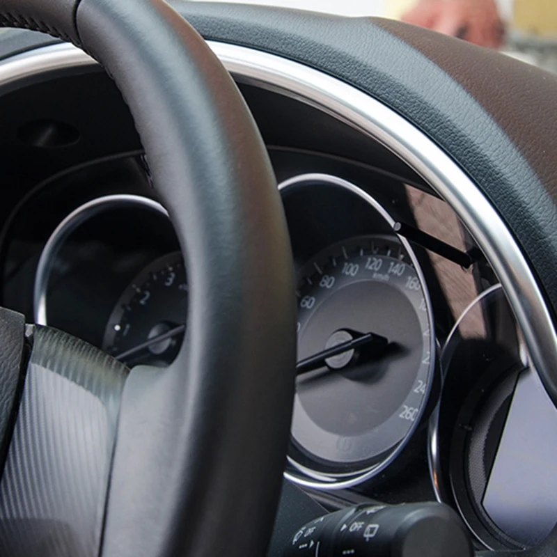 Хромированная внутренняя панель приборной панели накладка рамка для Mazda Cx-5 Cx5 KE