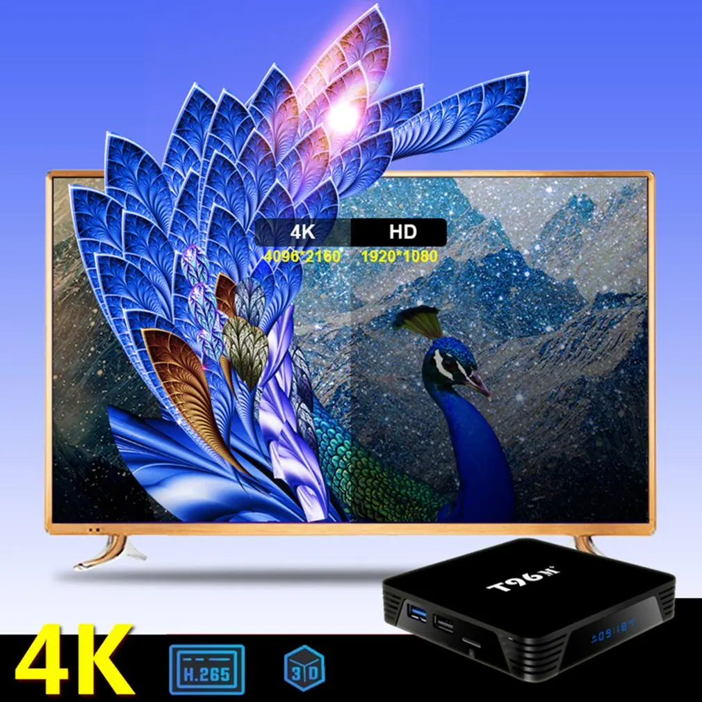 

TV Set-top Box Durable Practical And Convenient T96M+ Android 10 High Definition Dual Wi-Fi Network Player 4K TV Set-top Box