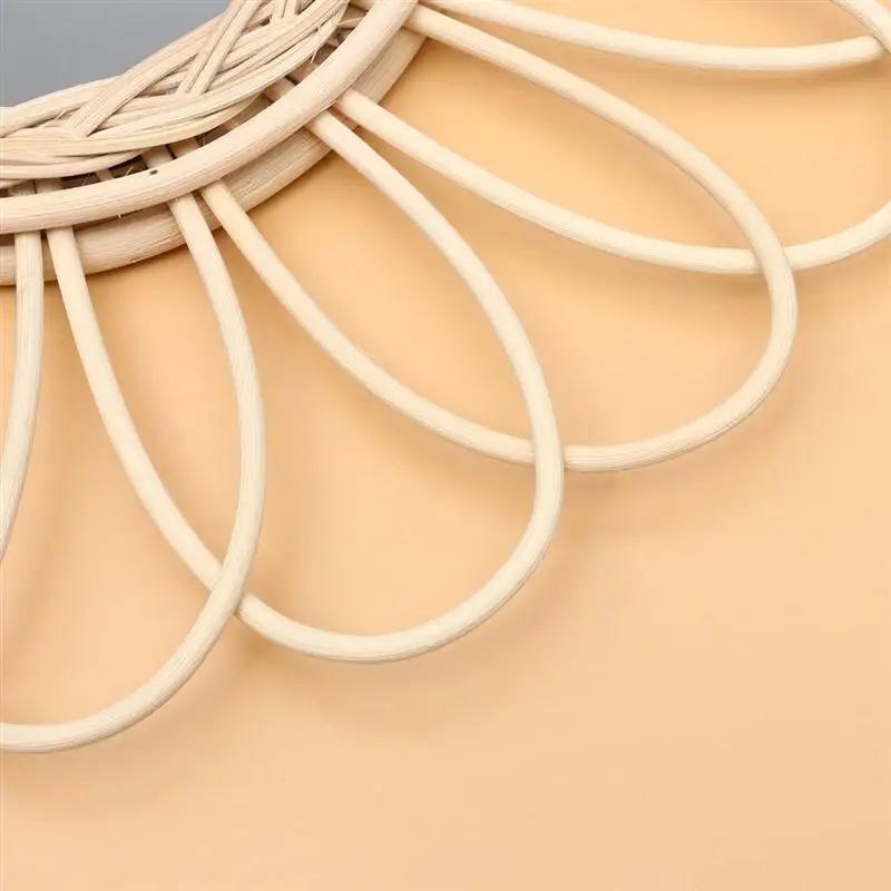 1 шт. ротанговое художественное зеркало из тростника Тканое Настенное подвесное