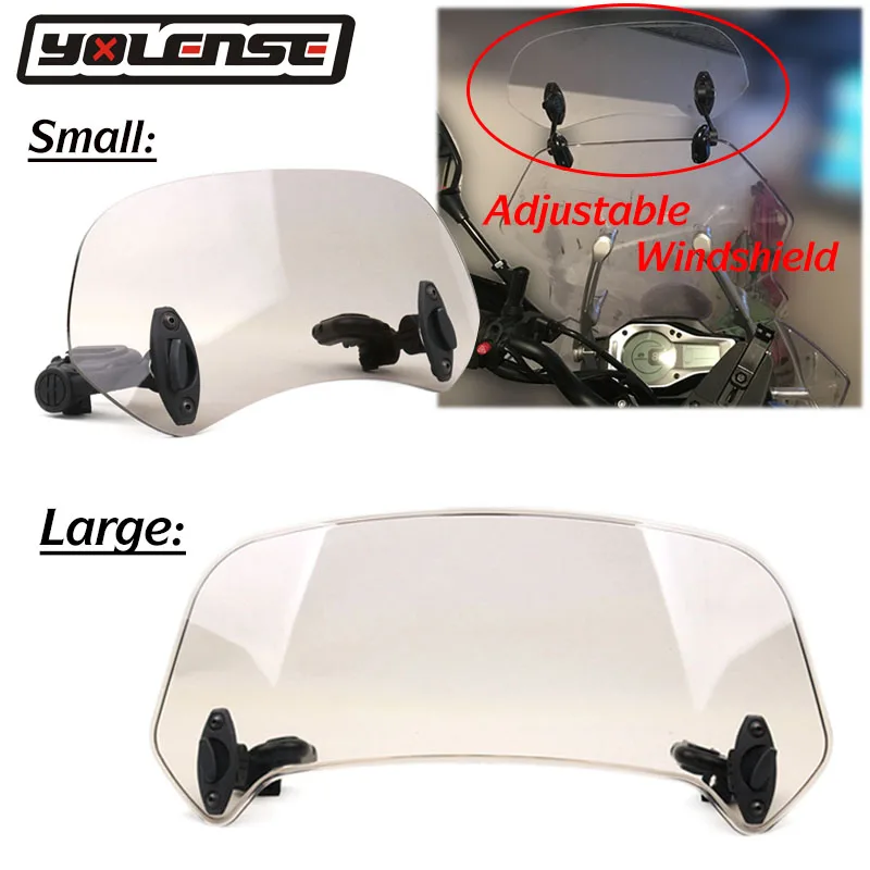 

For BMW R1200GS C600 C650GT F800GT R1200RS Adjustable Clip On Windscreen Windshield Extension Spoiler Wind Deflector Lockable