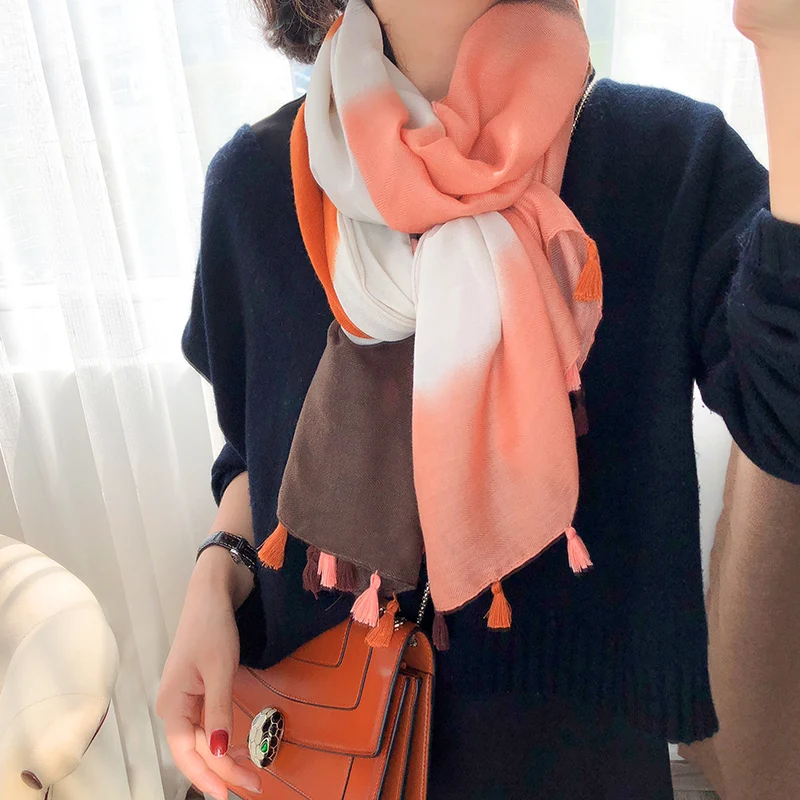 style 27 KYQIAO этнический головной платок женские осенние весенние испанские хиппи богемные романтические длинные шарфы с цветочным принтом - Цвет: style 27