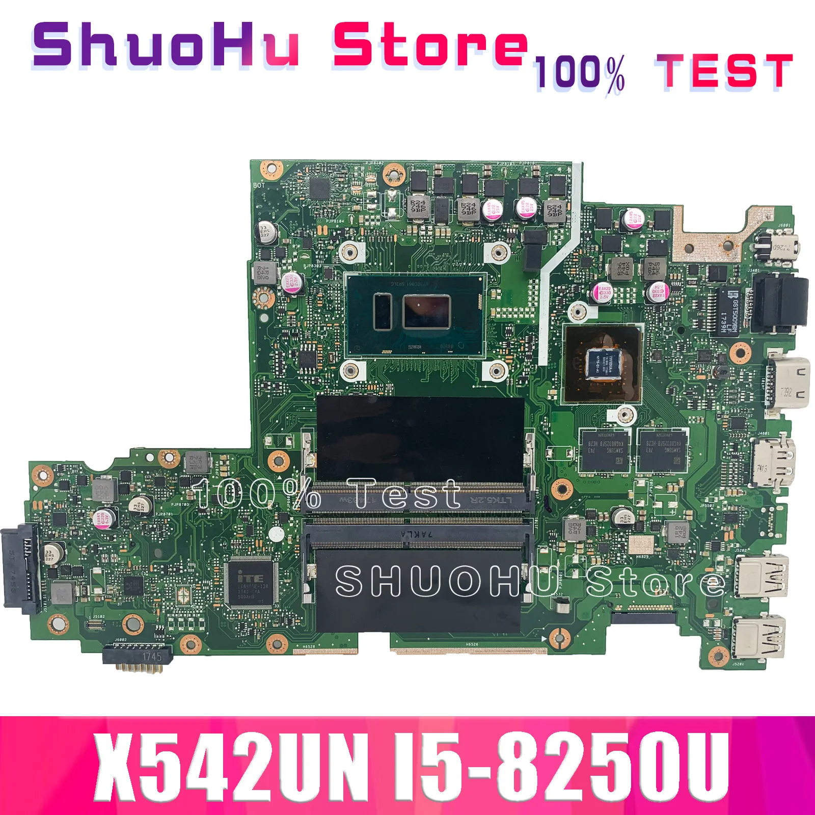 

Материнская плата X542UN для ASUS X542U X542UR X542UQ X542UN X542URR X542UQR, материнская плата ноутбука I5-8250U MX150-4GB 100%, тестовая работа