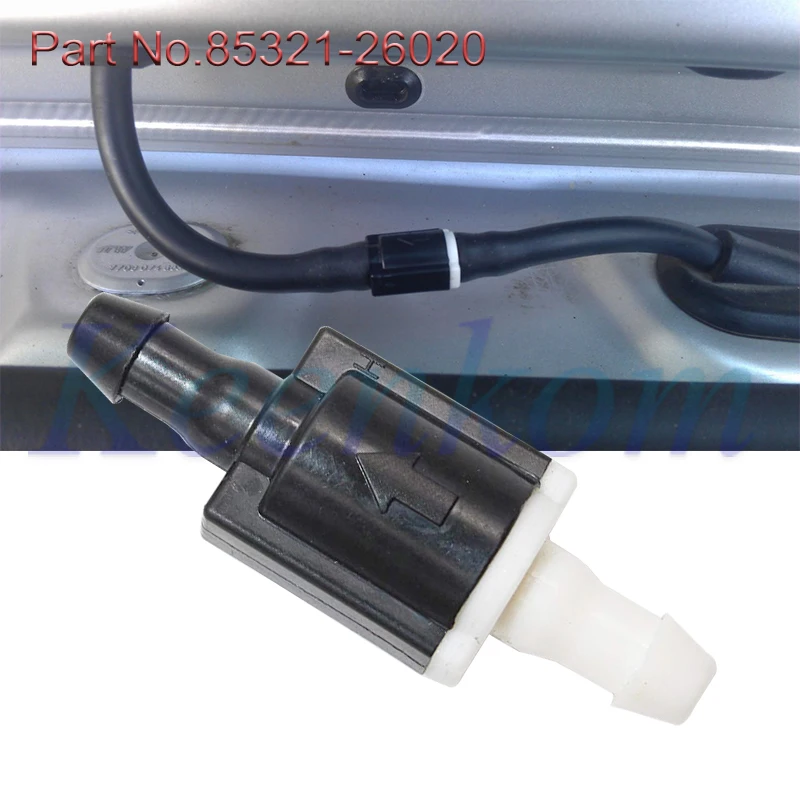 Обратный клапан для омывателя стеклоочистителя черный пластик 2 шт. 85321 26020 8532126020