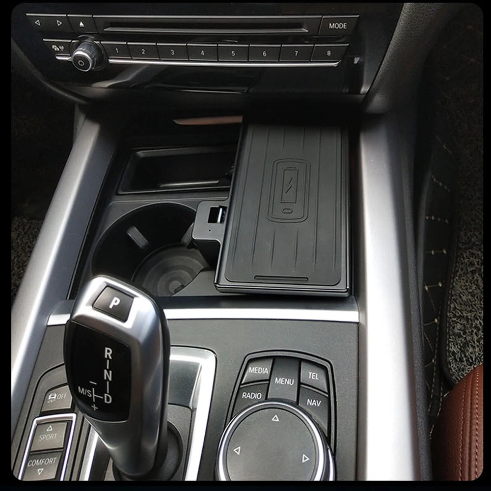 Беспроводное зарядное устройство Qi для BMW X5 2016 2017 2018 2019 держатель телефона