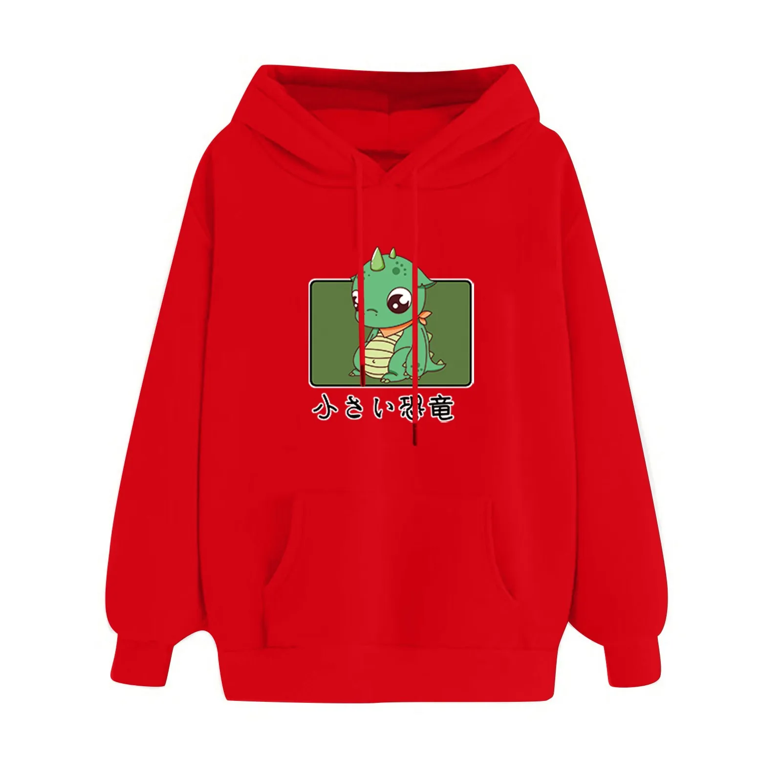 High Quality Hoodies print Kangaroo Pocket Sweatshirts Hooded Harajuku winter Casual Vintage Korean Pullovers Women sweetshirts