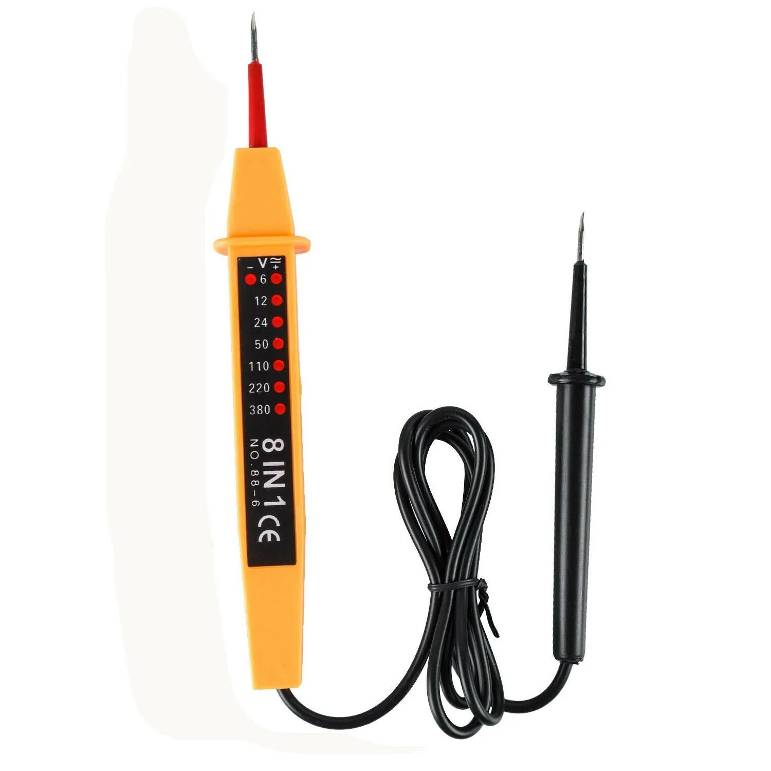 

Portable 8 In 1 Voltage Tester AC DC 6-500V Auto LED Light Electrical Pen Circuit Detector Home Appliances/wiring Inspection