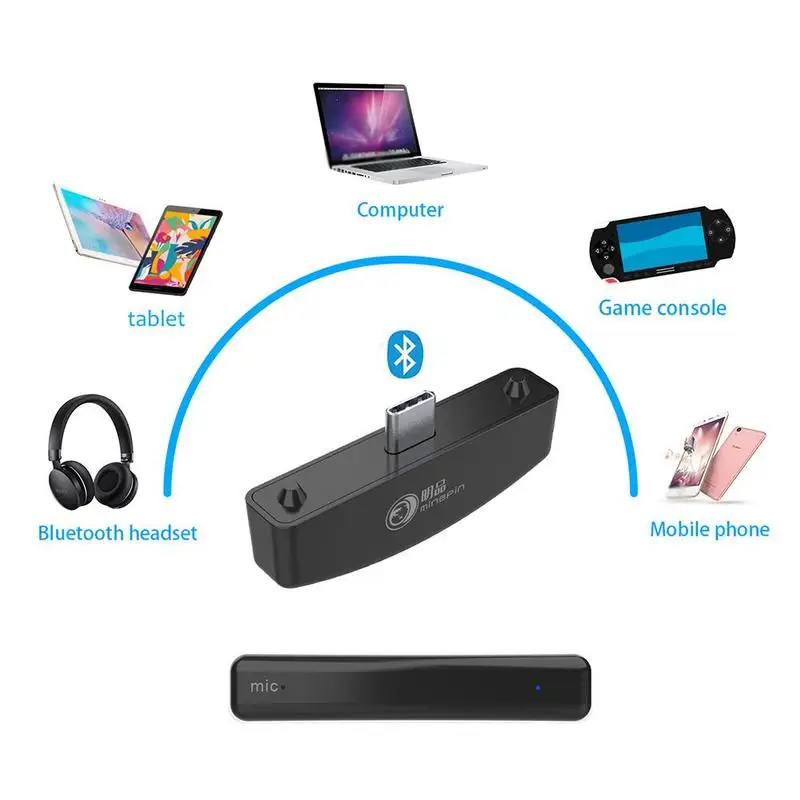 Bluetooth-конвертер для наушников с микрофоном PS4/PS3/ПК USB-адаптер беспроводной