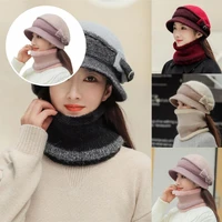 trendy women hat scarf thermal elastic multi functional women hat scarf winter scarf lady hat scarf