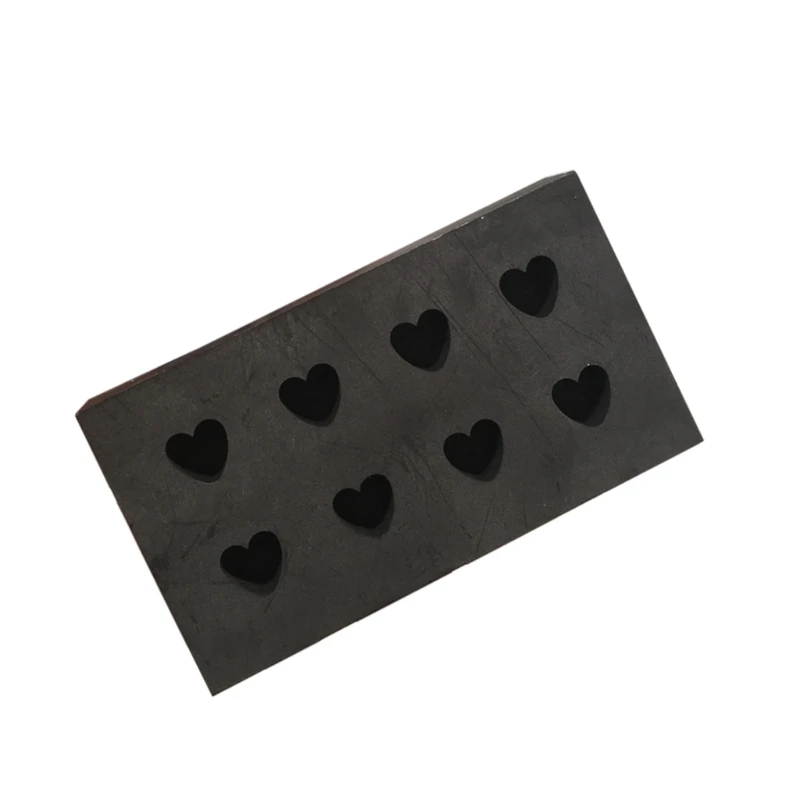 

Silver Gold Heart Shape Mold Graphite Crucible Mold Melting Gold Silver Nonferrous Metal Casting Refining Jewelry Tools