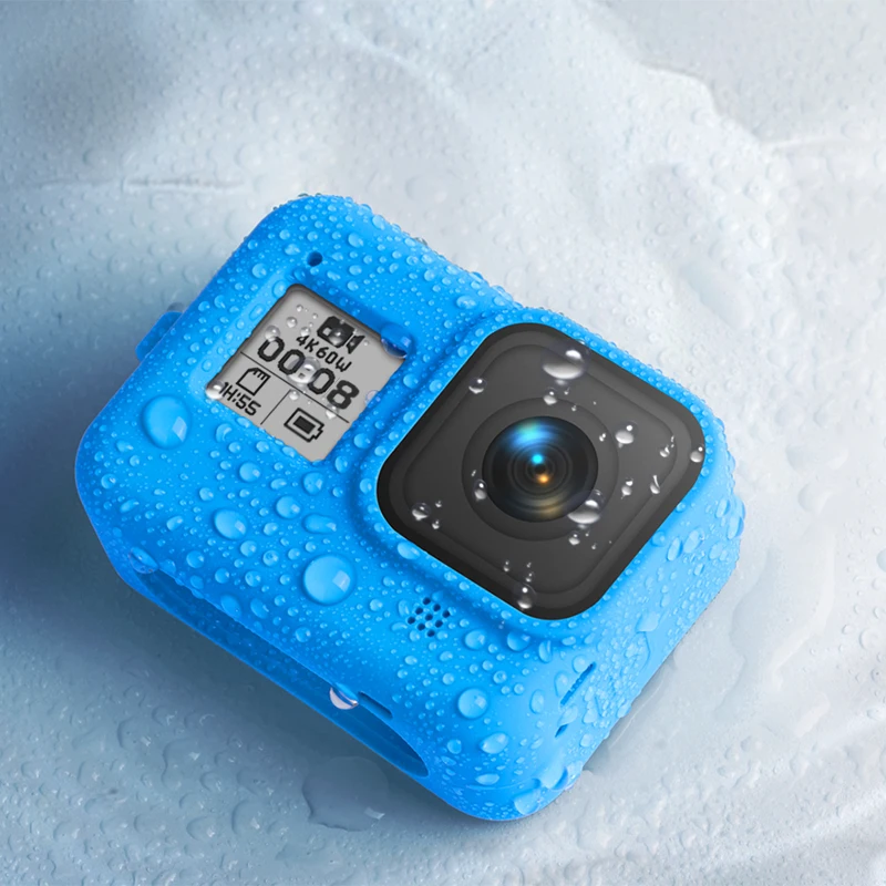 Защитный силиконовый чехол с ремешком на руку для спортивной камеры GoPro 8 аксессуары для спортивных и экшн-видеокамер