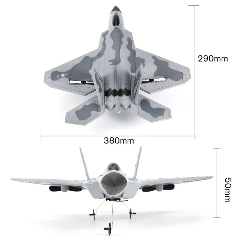 Лидер продаж F22 2 4 ГГц 290 мм Wingspan EPP RC истребитель боевой самолёт RTF дистанционное
