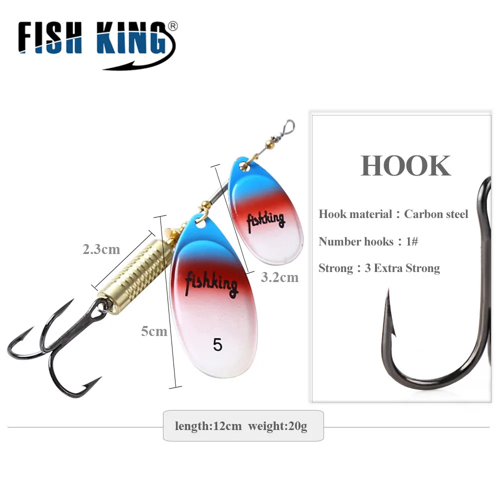 1 шт. рыболовные приманки двойная металлическая ложка Спиннер 20 г/11 5 см длинная