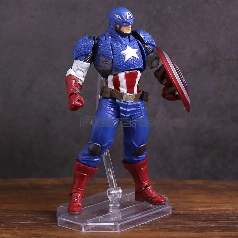 Экшн фигурка из ПВХ серии револьтеч № 007 Капитан Америка Коллекционная модель