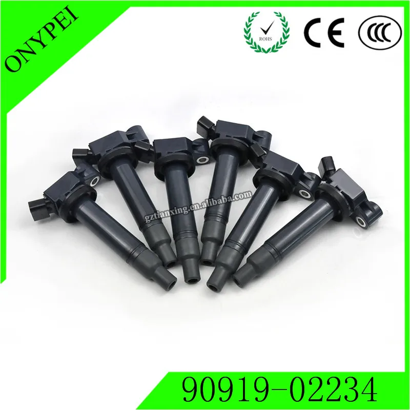 6X90919 02234 90080 19016 Автомобильная Катушка зажигания для Toyota Avalon Camry Highlander Lexus ES/RX300 3.0L