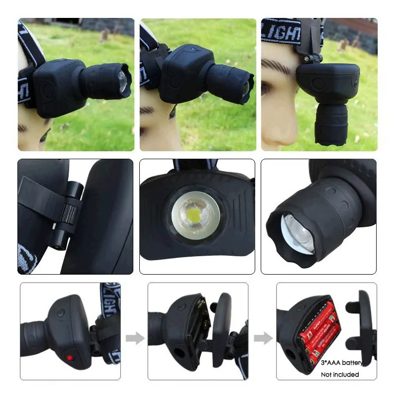 

Super Bright Mini LED Headlamp 3 Mode Energy Saving Outdoor Flashlight For Sports Camping Fishing Head Lamp Headlight#1