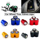 4 шт. колпачки для клапанов автомобильных колес чехол для VW Volkswagen Golf Polo Passat Tiguan Jetta Touran Эмблемы автомобильные аксессуары