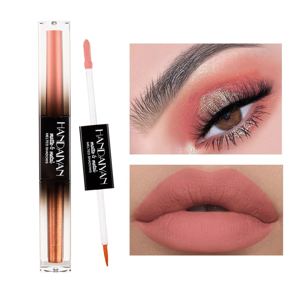 Жидкие тени для век с двойной головкой светящиеся высокая зажигалка мерцающие