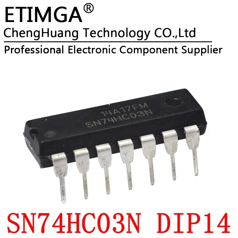 

5 шт./лот SN74HC03N 74HC03N DIP14 оригинальный IC