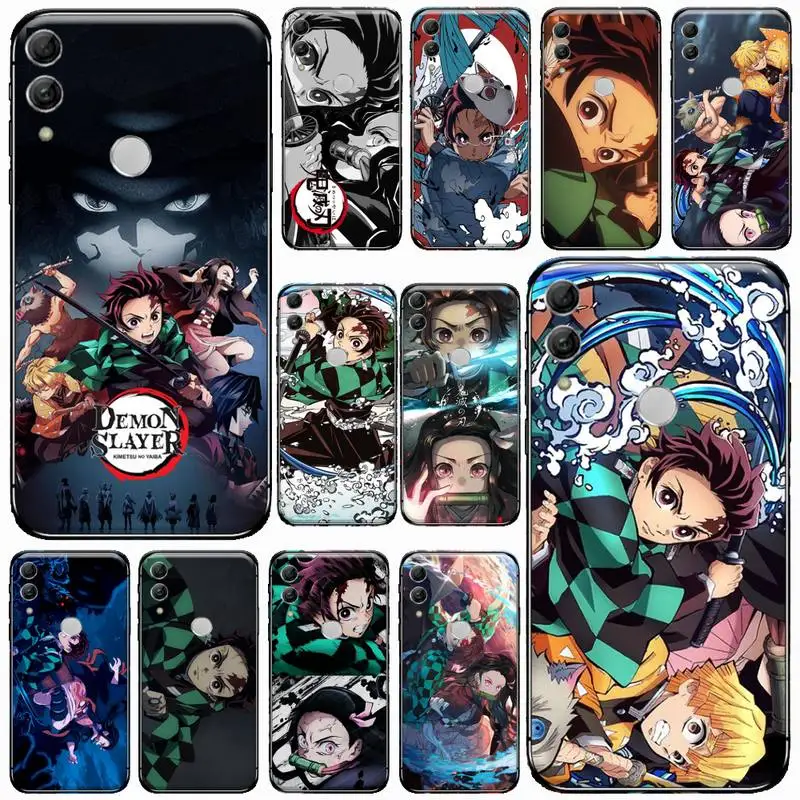 

Cute Japan Demon Slayer Phone Case For Huawei honor Mate 10 20 30 40 i 9 8 pro x Lite P smart 2019 nova 5t