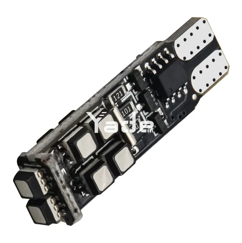 Автомобильные светодиодные лампы T10 RGB 3535 10smd RF цветная полоса удаленный взрыв