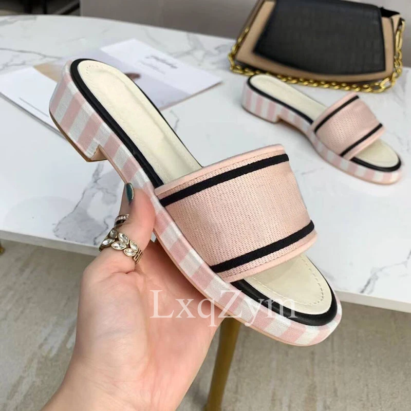 

Brand Designer Fisherman Slippers Open Toe Comfortable Casual Slippers Summer Beach Vacation Fashion Slides Real Leather Shoes